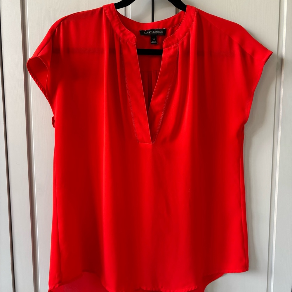 Vibrant Blood Orange Women's Blouse